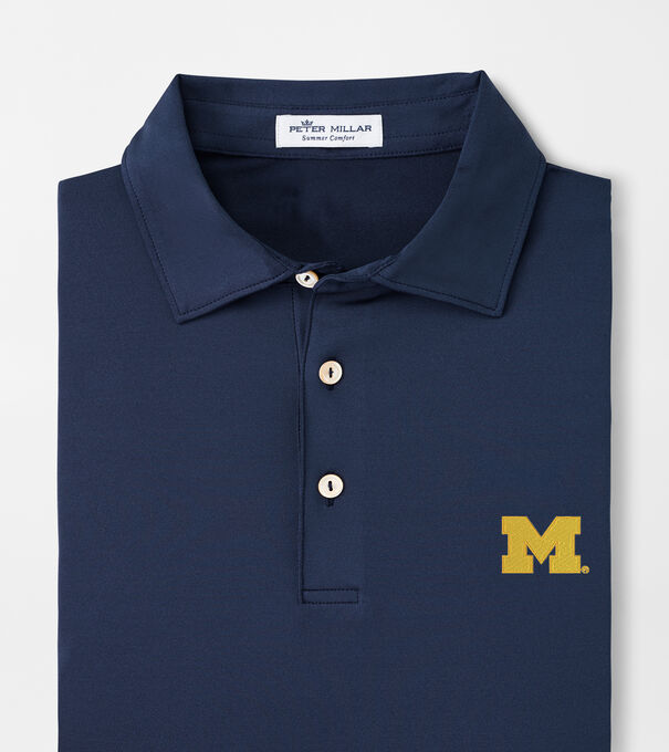 Michigan Solid Performance Jersey Polo (Sean Self Collar)