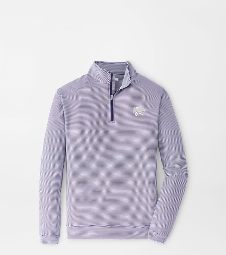 Kansas State Perth Mini-Stripe Performance Pullover image number 1
