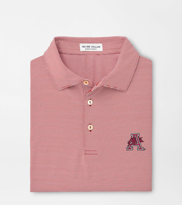 Arkansas Vault Jubilee Stripe Performance Polo