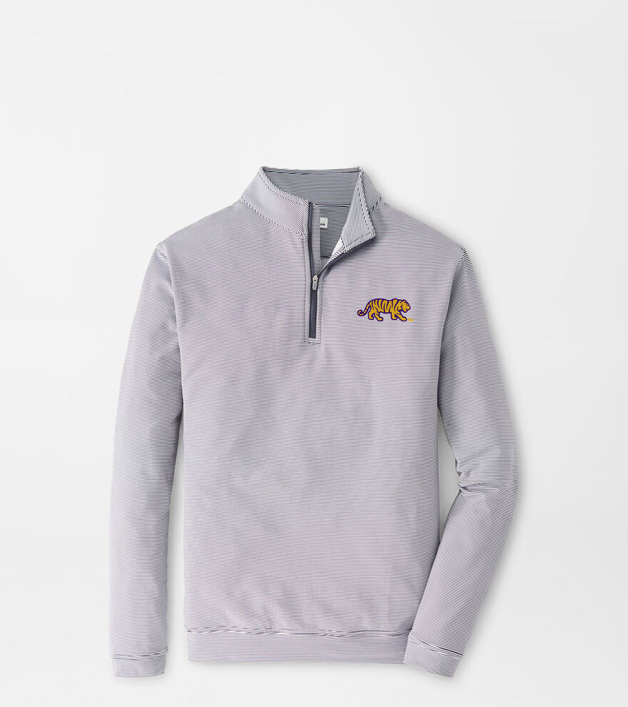 LSU Mike the Tiger Perth Mini-Stripe Performance Pullover image number 1
