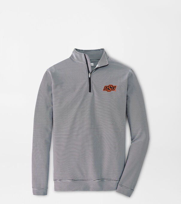 Oklahoma State Perth Mini-Stripe Performance Pullover