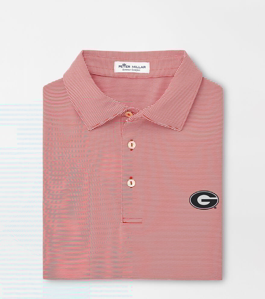 Georgia Jubilee Stripe Performance Polo image number 1