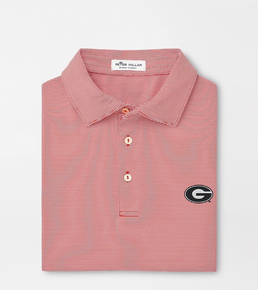 Georgia Jubilee Stripe Performance Polo image number 1