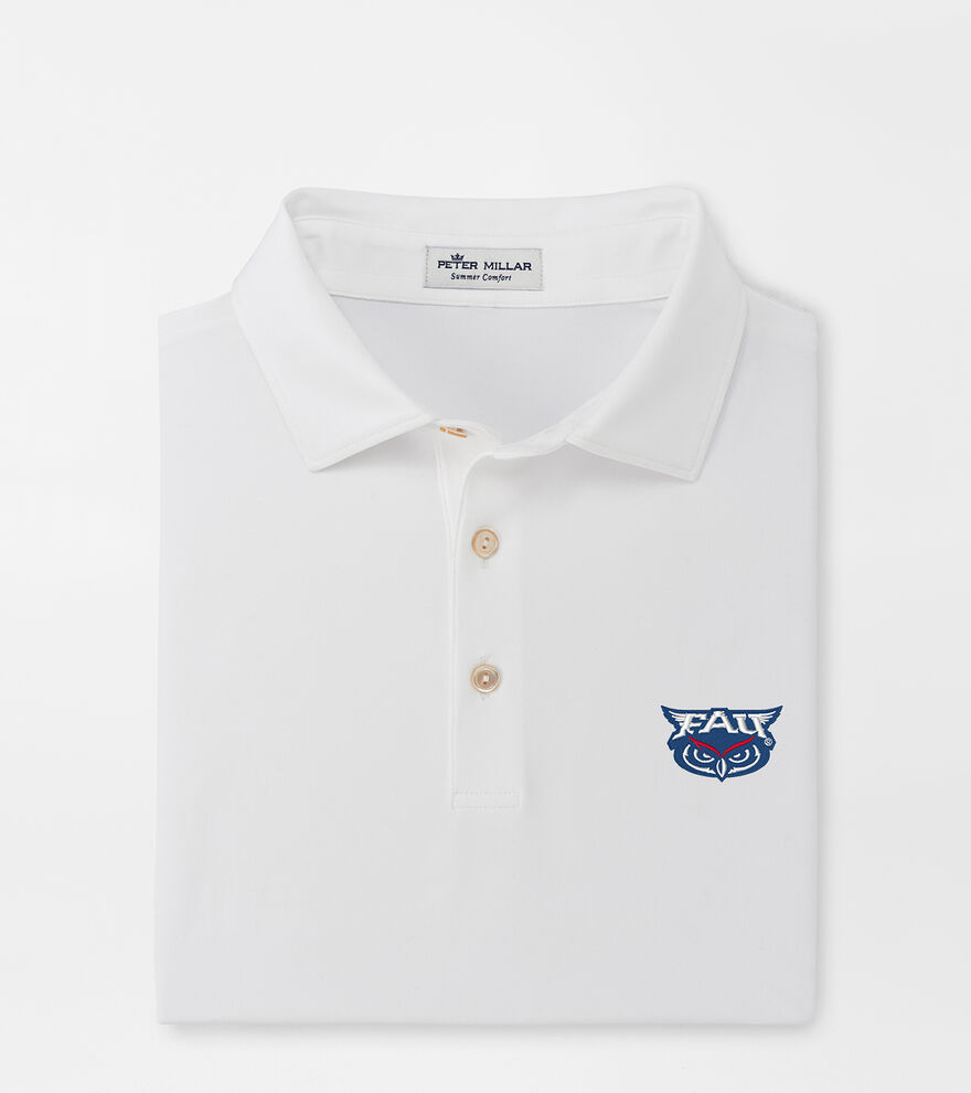 Florida Atlantic University Solid Performance Jersey Polo (Sean Self Collar) image number 1