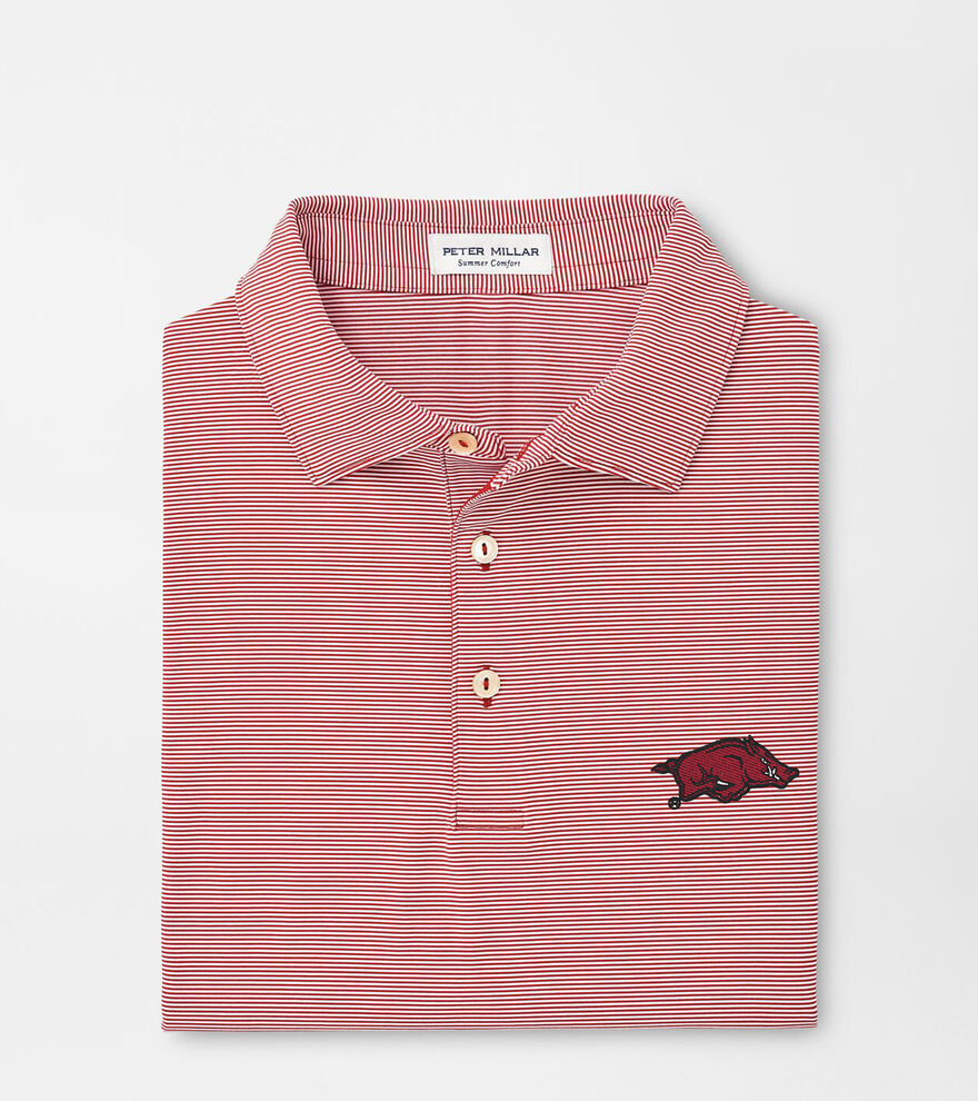 Arkansas Jubilee Stripe Performance Polo image number 1