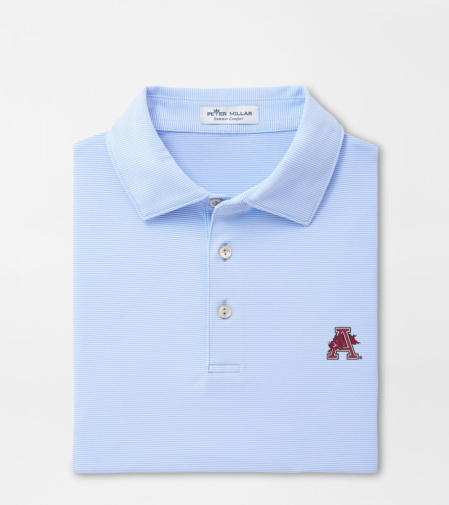 Arkansas Vault Jubilee Stripe Performance Polo image number 1