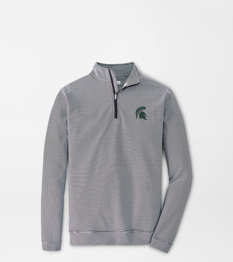 Michigan State Spartans Perth Mini-Stripe Performance Pullover image number 1
