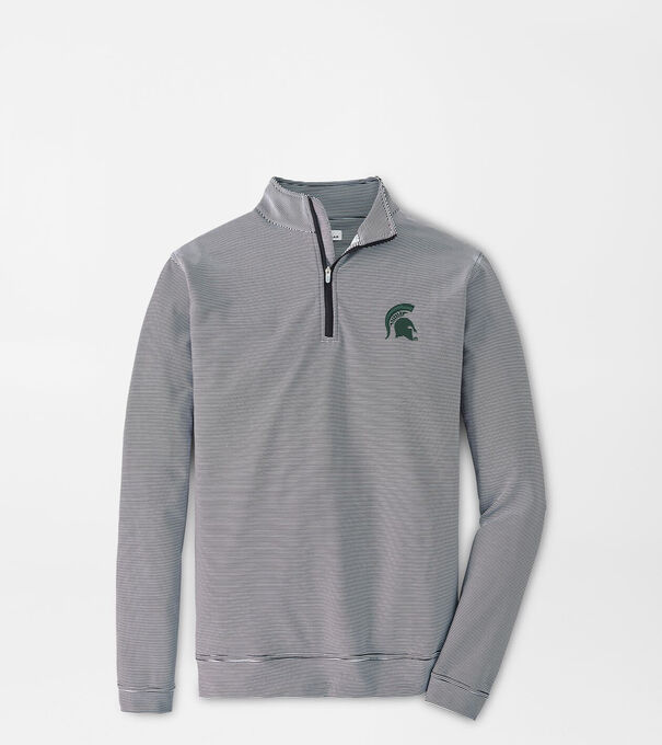 Michigan State Spartans Perth Mini-Stripe Performance Pullover