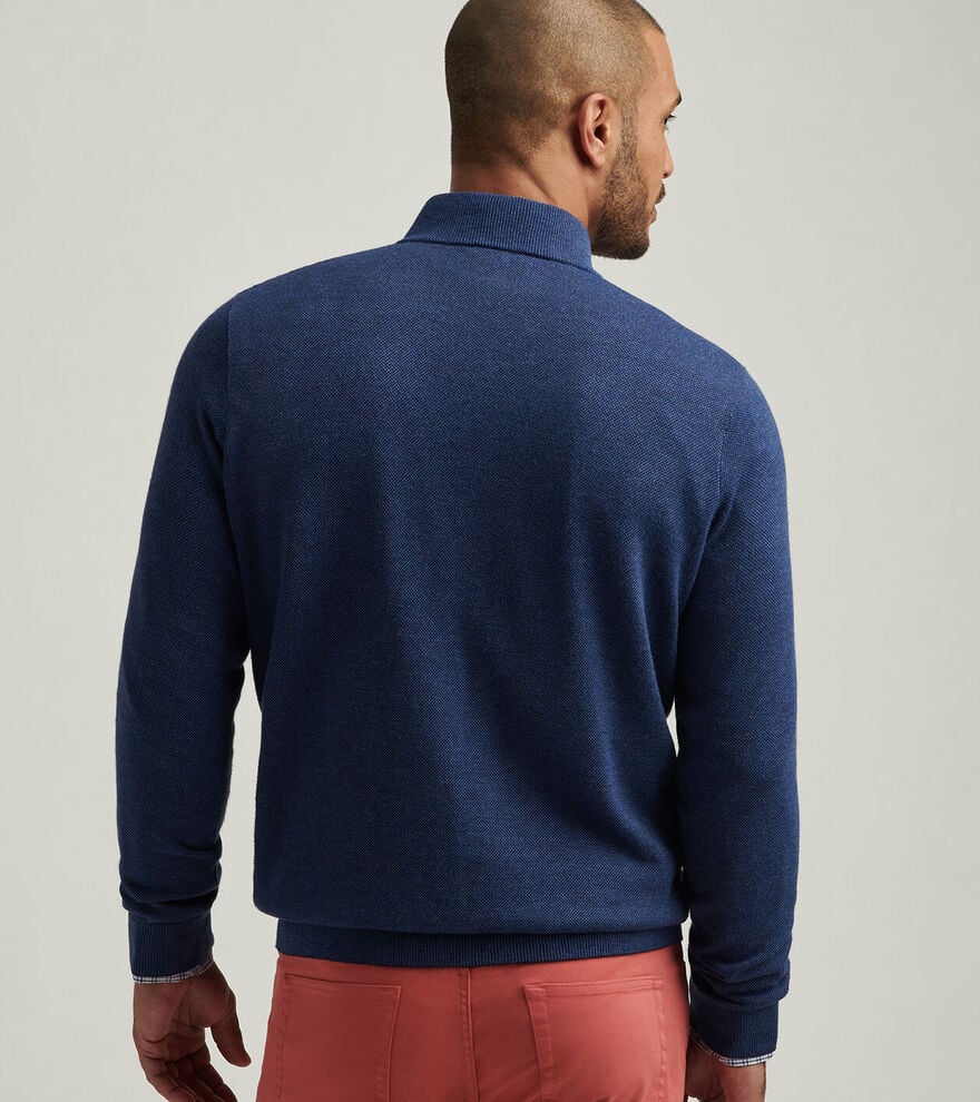 Coolspun Birdseye Quarter-Zip Sweater image number 3