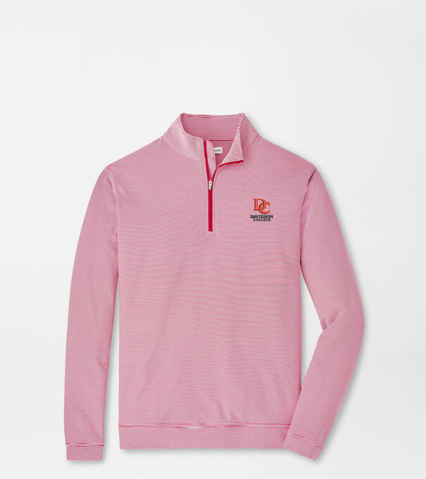 Davidson College Perth Mini-Stripe Performance Pullover