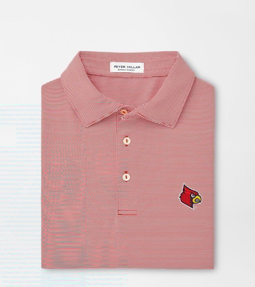 University of Louisville Jubilee Stripe Performance Polo image number 1