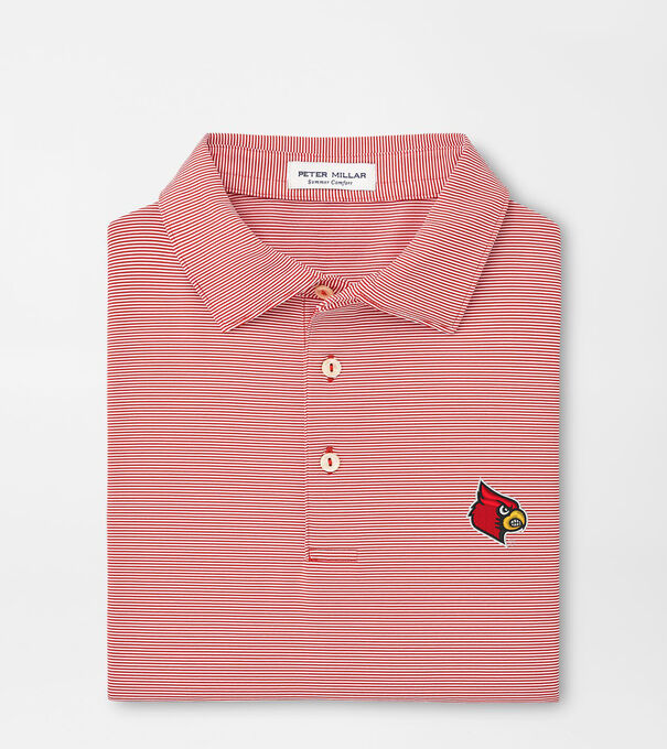 University of Louisville Jubilee Stripe Performance Polo