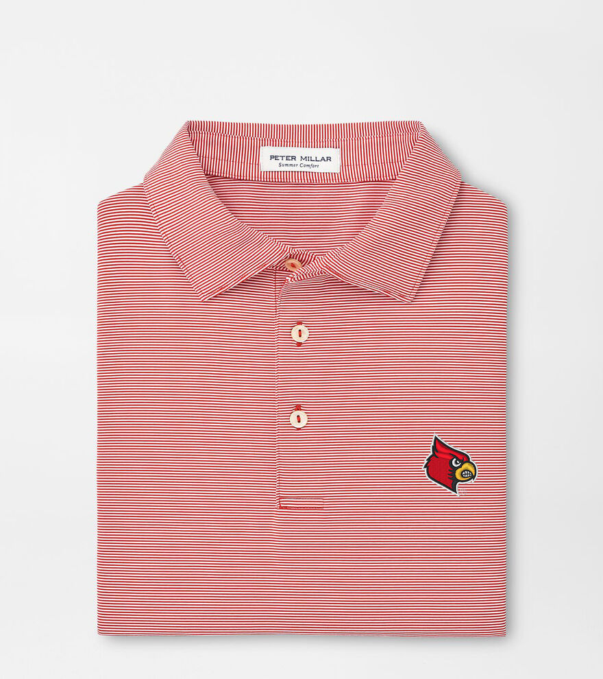 University of Louisville Jubilee Stripe Performance Polo image number 1