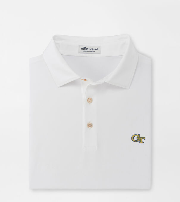 Georgia Tech Solid Performance Jersey Polo (Sean Self Collar)