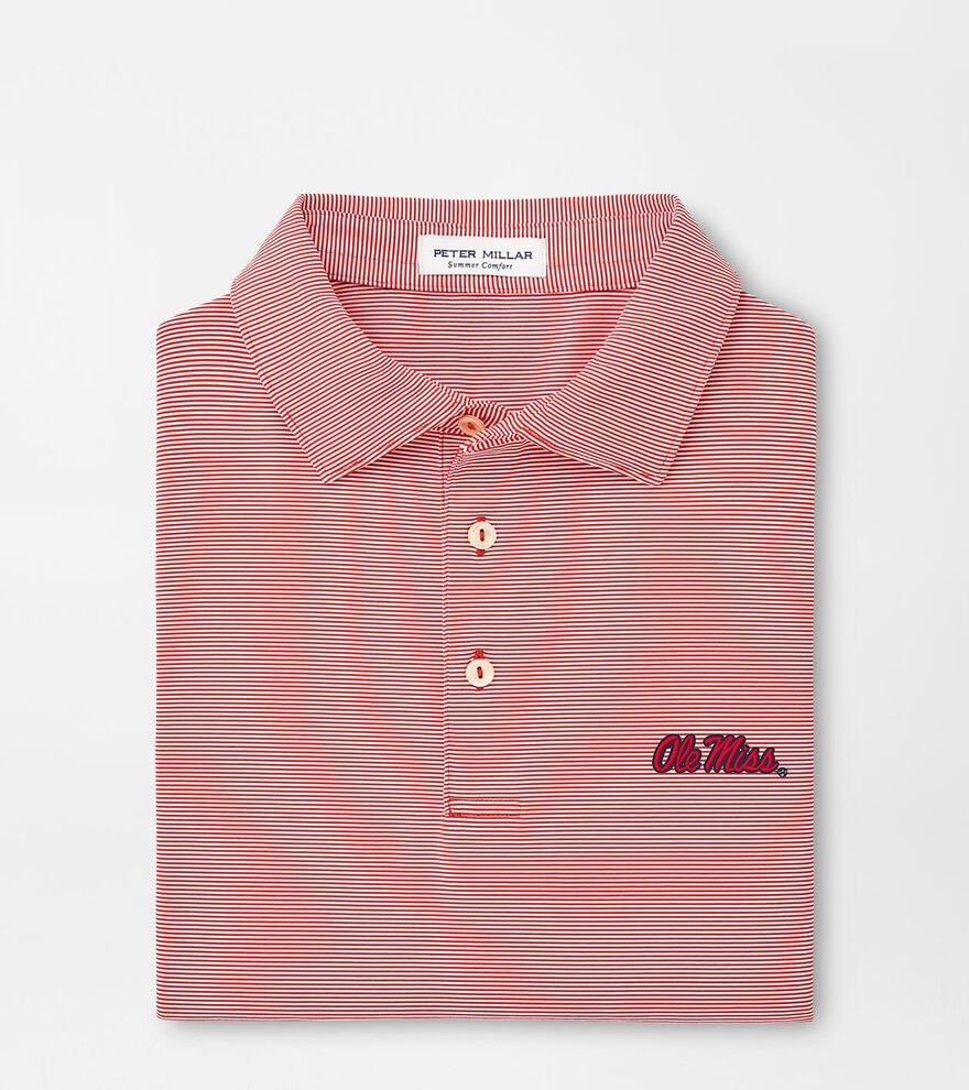 Ole Miss Jubilee Stripe Performance Polo image number 1