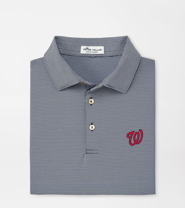 Washington Nationals Jubilee Stripe Performance Polo