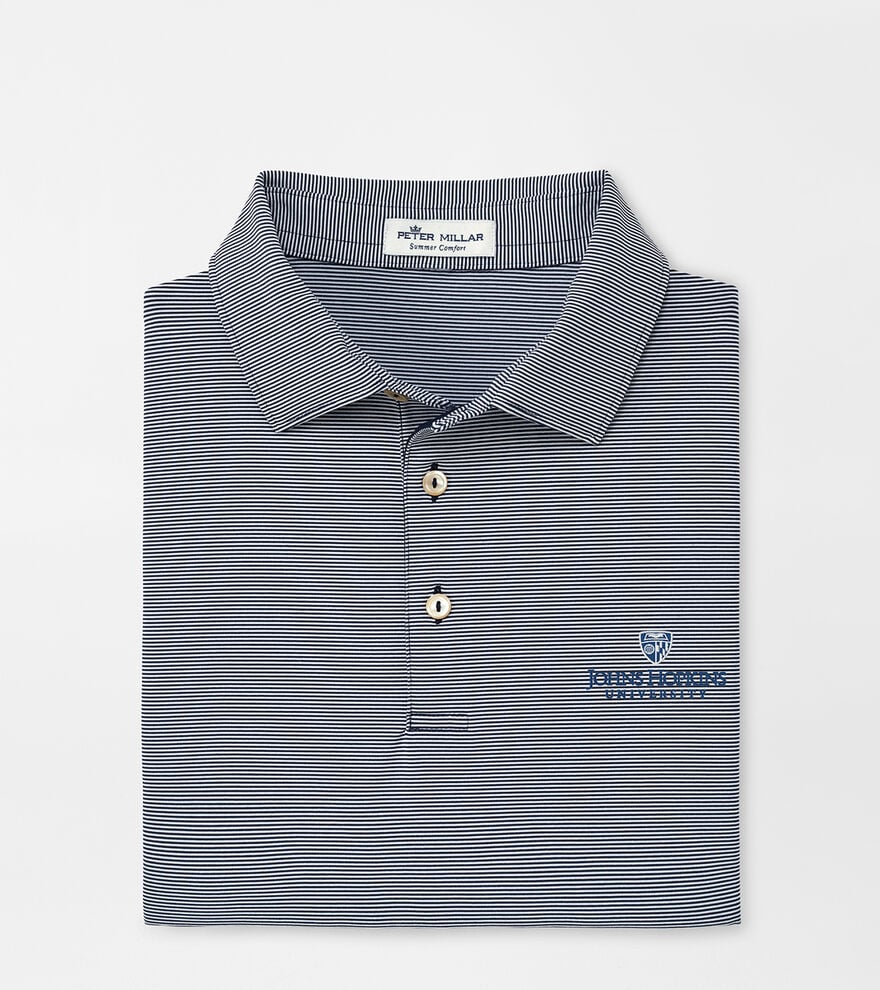 Johns Hopkins University Jubilee Stripe Performance Polo image number 1