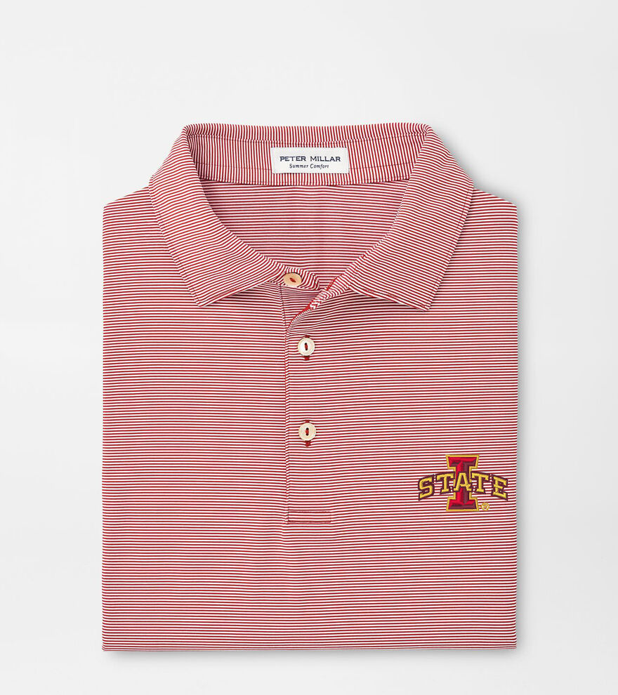 Iowa State Jubilee Stripe Performance Polo image number 1