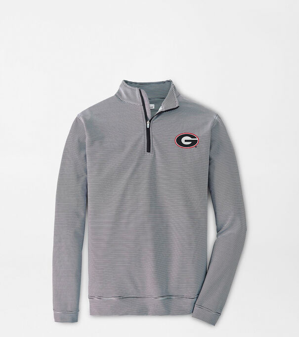 Georgia Perth Mini-Stripe Performance Pullover