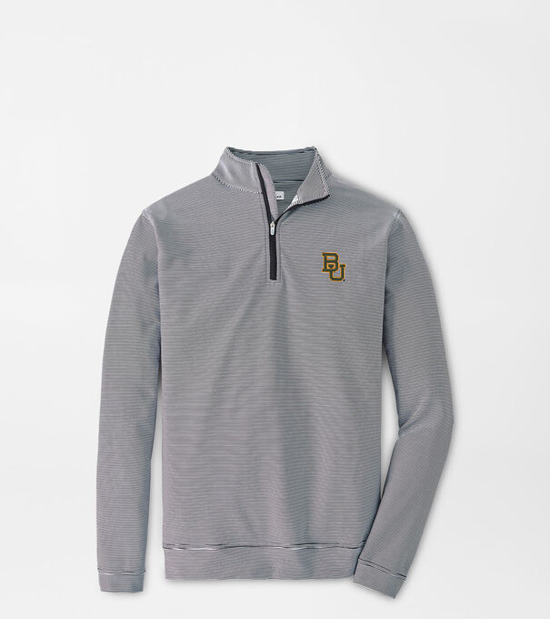 Baylor Perth Mini-Stripe Performance Pullover