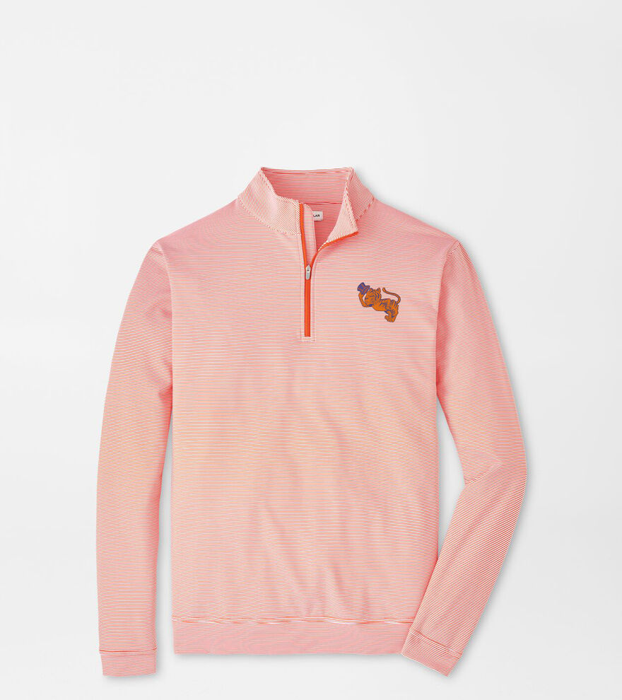 Clemson Vault Perth Mini-Stripe Performance Pullover image number 1