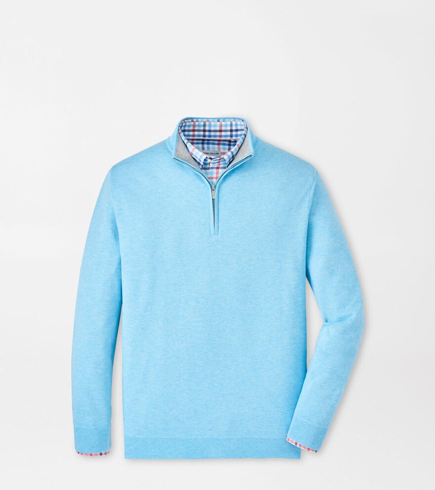 Coolspun Cotton Quarter-Zip Sweater image number 1