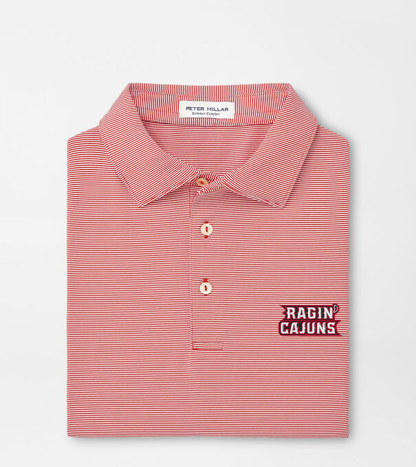 Louisiana at Lafayette Jubilee Stripe Performance Polo
