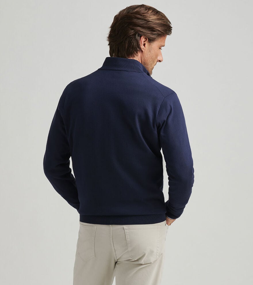 Coolspun Cotton Quarter-Zip Sweater image number 4
