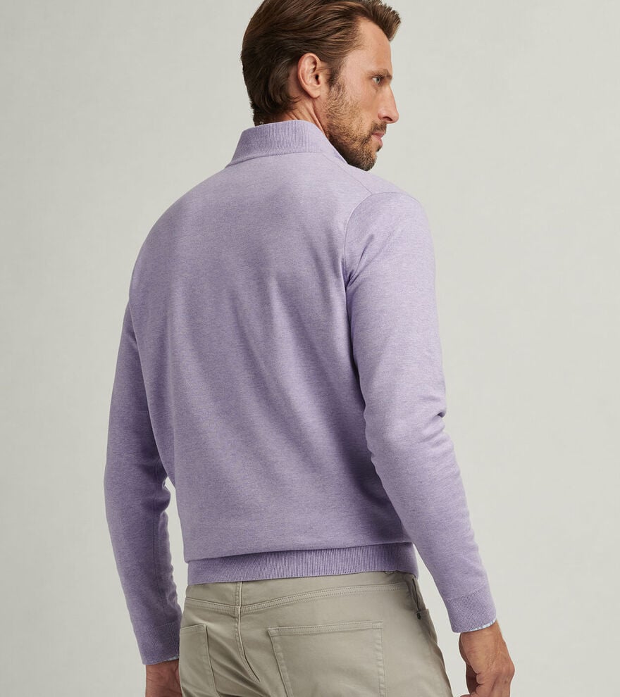 Coolspun Cotton Quarter-Zip Sweater image number 4