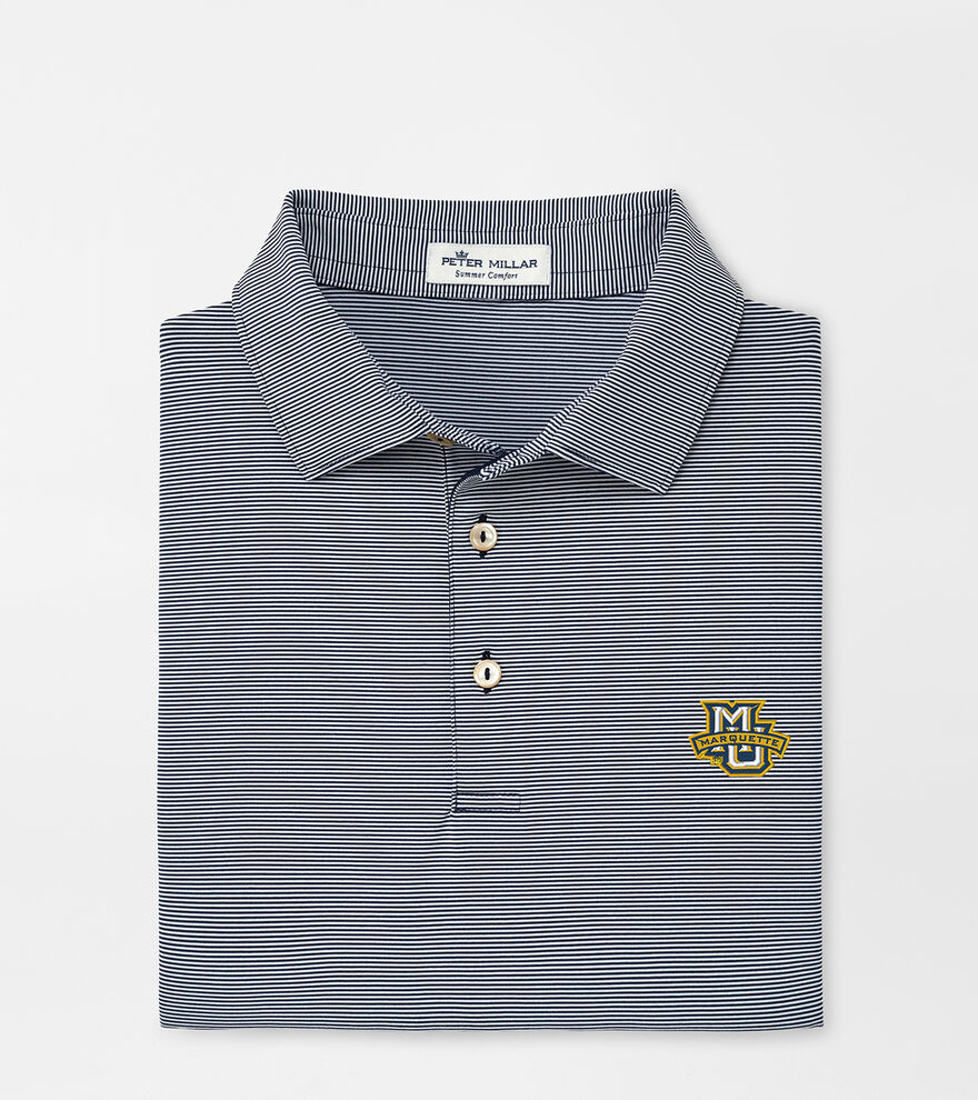 Marquette Jubilee Stripe Performance Polo image number 1