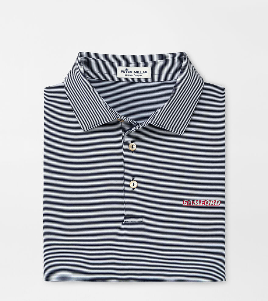 Samford Jubilee Stripe Performance Polo image number 1