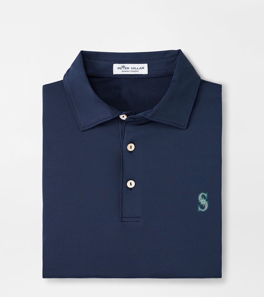 Seattle Mariners Solid Performance Jersey Polo image number 1