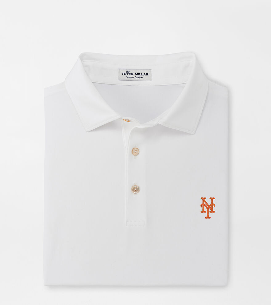 New York Mets Solid Performance Jersey Polo image number 1