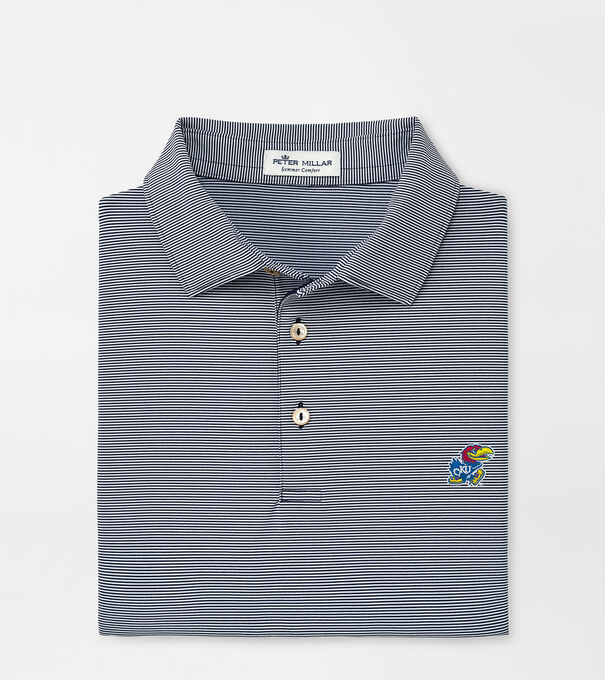 Kansas Jubilee Stripe Performance Polo