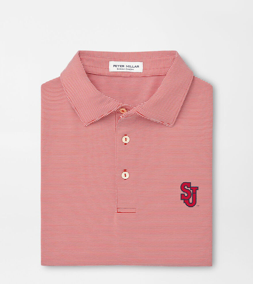 St. Johns University Jubilee Stripe Performance Polo image number 1