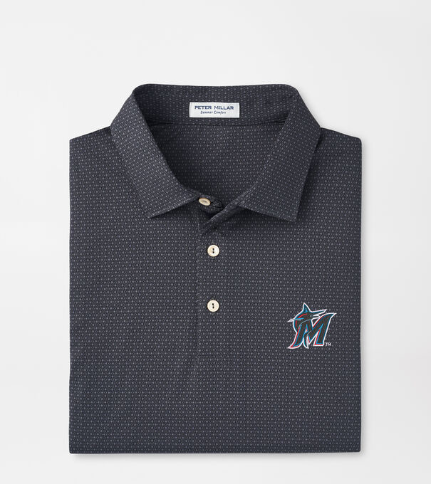 Miami Marlins Tesseract Performance Jersey Polo