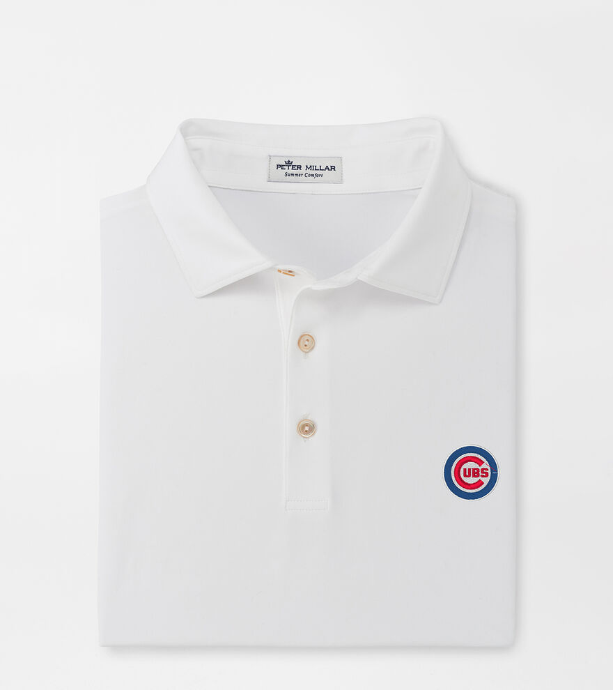 Chicago Cubs Solid Performance Jersey Polo image number 1