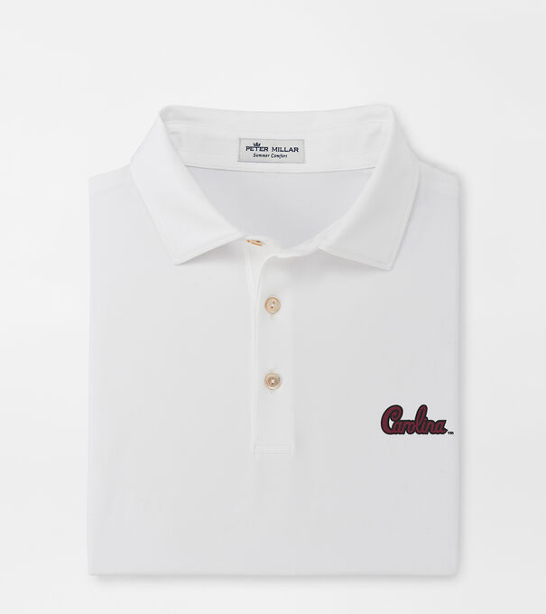 South Carolina Script Solid Performance Jersey Polo (Sean Self Collar)