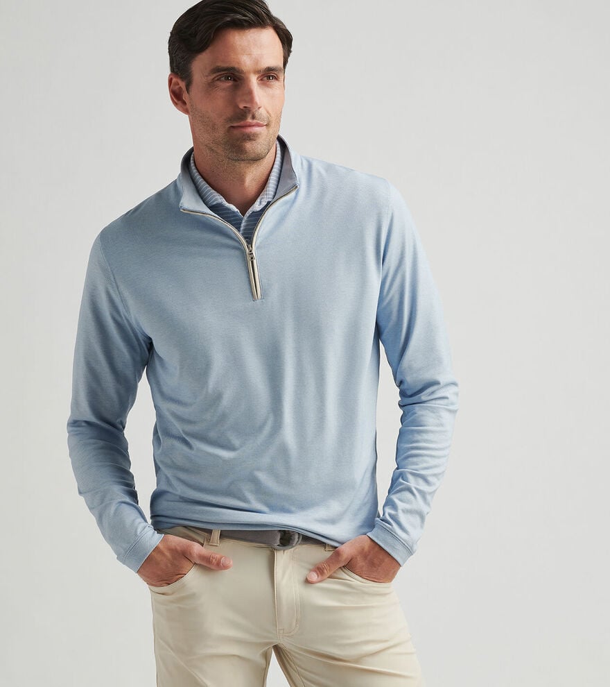 Albatross Cotton-Blend Piqué Quarter-Zip image number 2