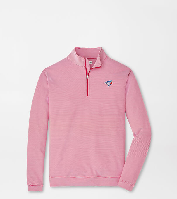 Toronto Blue Jays Perth Sugar Stripe Performance Quarter-Zip