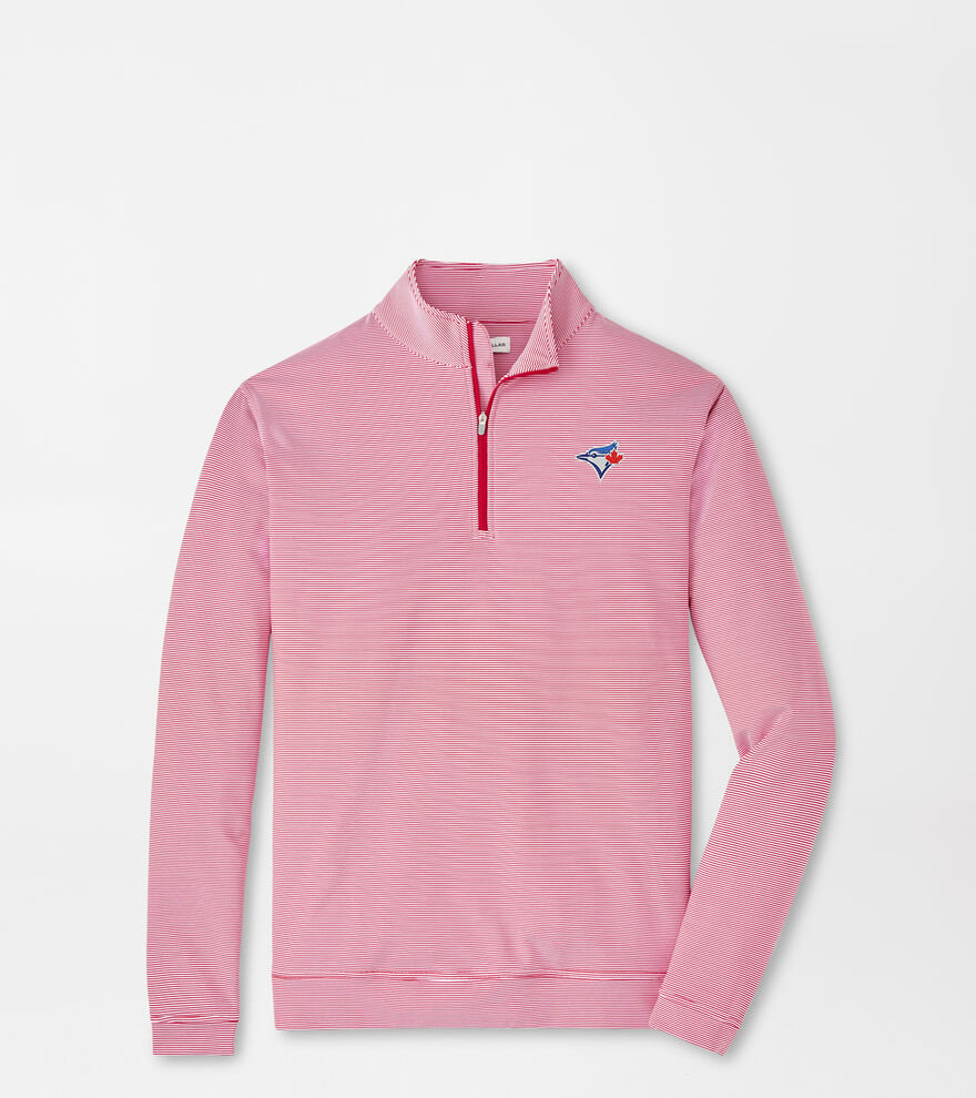 Toronto Blue Jays Perth Sugar Stripe Performance Quarter-Zip image number 1