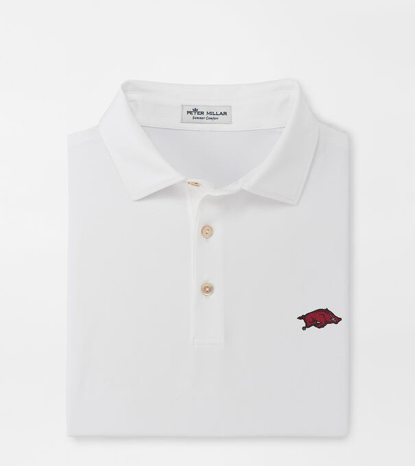 Arkansas Solid Performance Jersey Polo (Sean Self Collar)