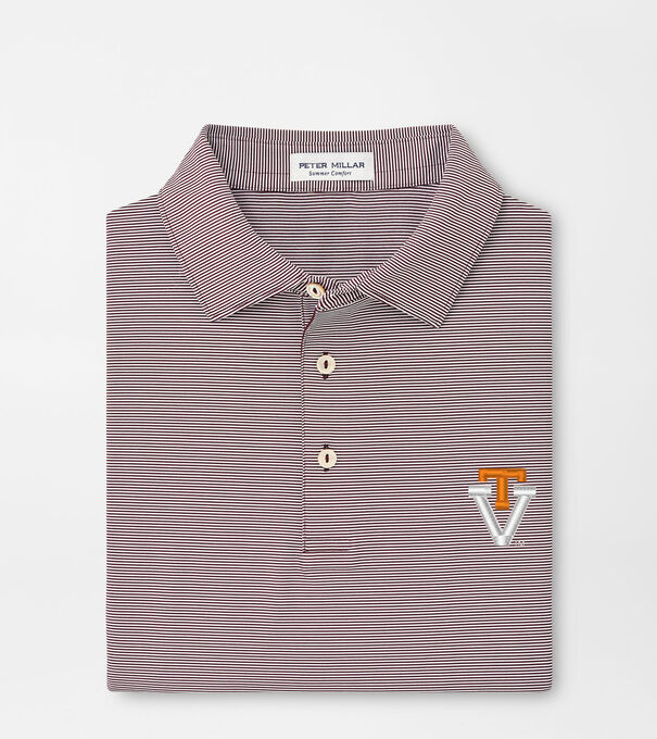 Virginia Tech Vault Jubilee Stripe Performance Polo