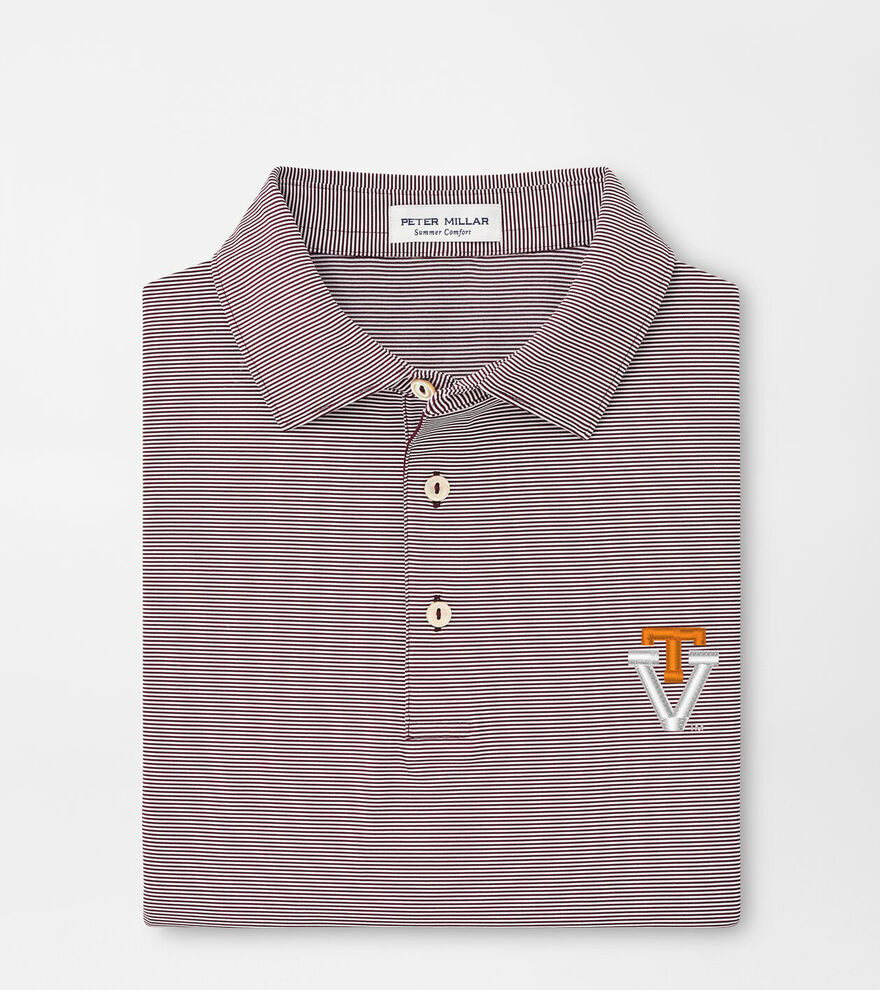 Virginia Tech Vault Jubilee Stripe Performance Polo image number 1