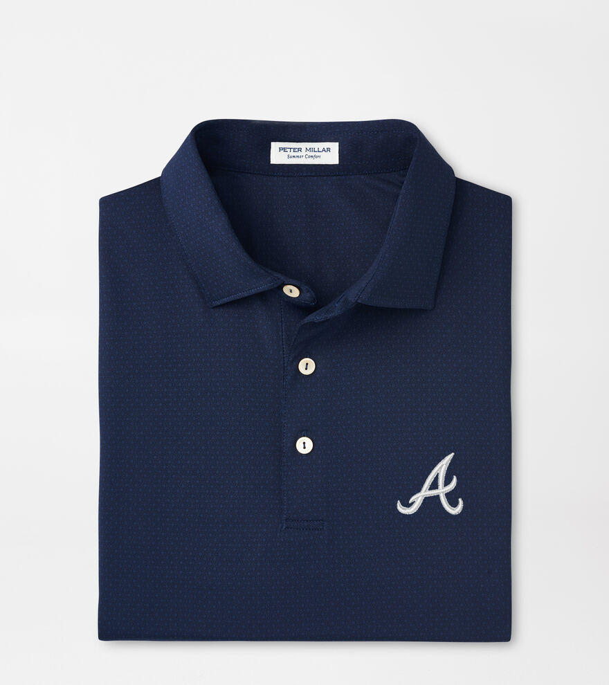 Atlanta Braves Tesseract Performance Jersey Polo image number 1