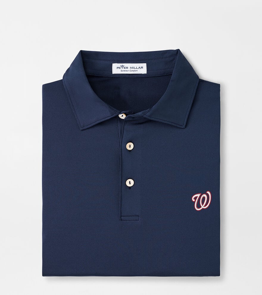 Washington Nationals Solid Performance Jersey Polo image number 1