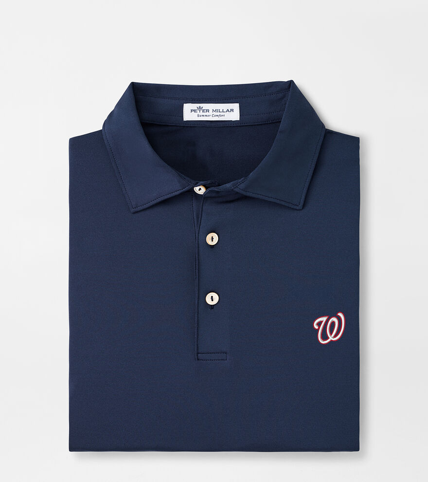 Washington Nationals Solid Performance Jersey Polo image number 1