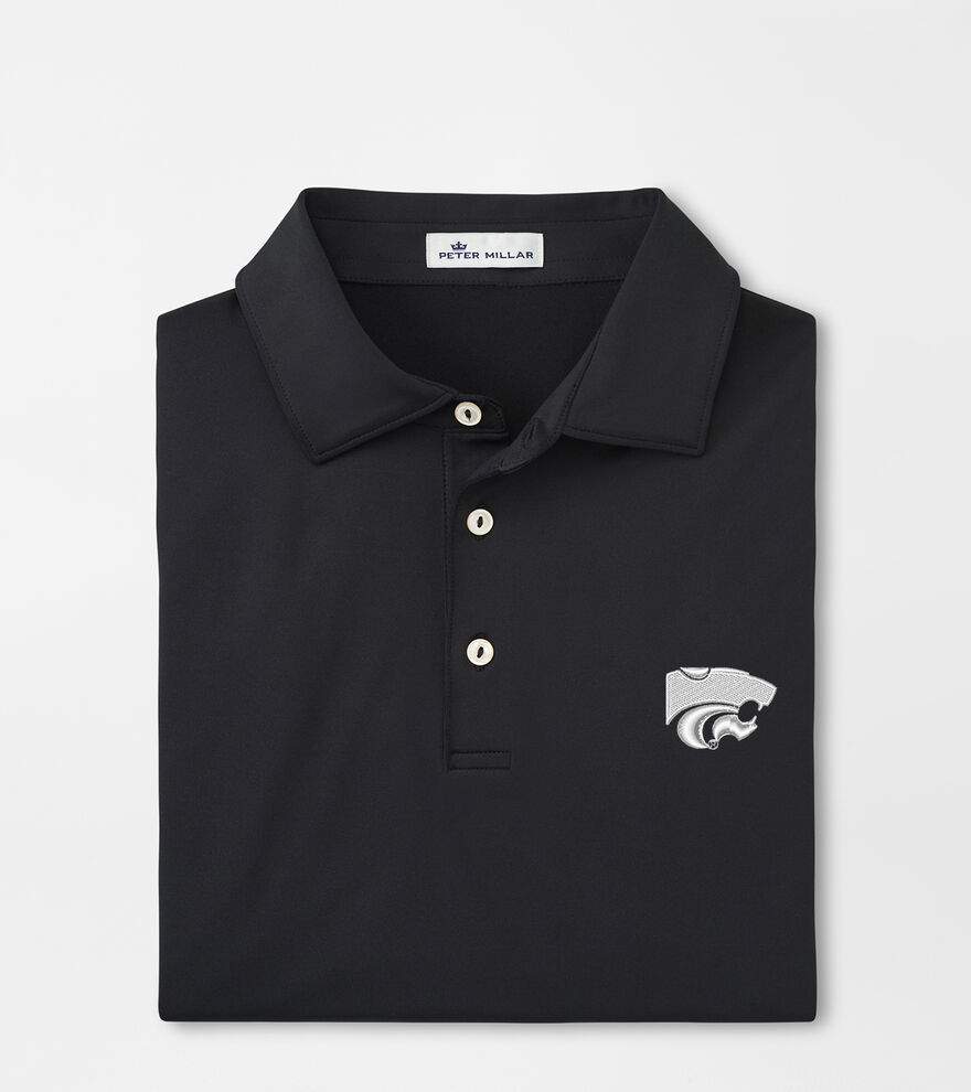Kansas State Solid Performance Jersey Polo (Sean Self Collar) image number 1