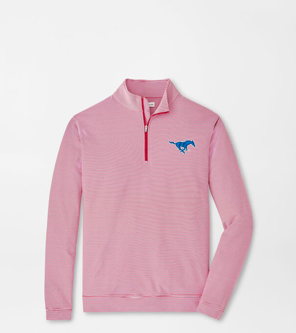 SMU Perth Mini-Stripe Performance Pullover