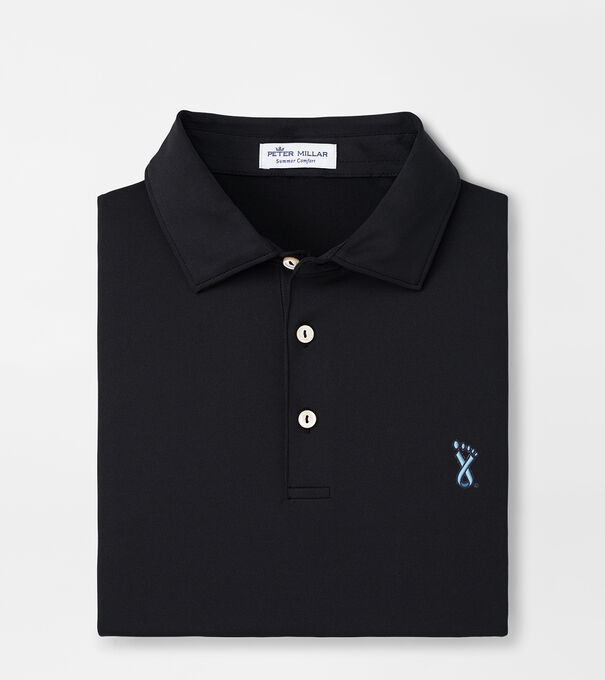 UNC Lineberger Cancer Center Solid Performance Jersey Polo (Sean Self Collar)